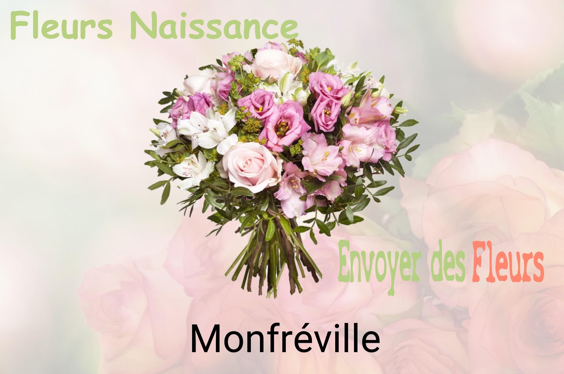 Bouquet de fleurs de naissance livré à Monfréville